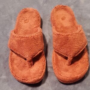 Acorn Coral Fuzzy Slippers